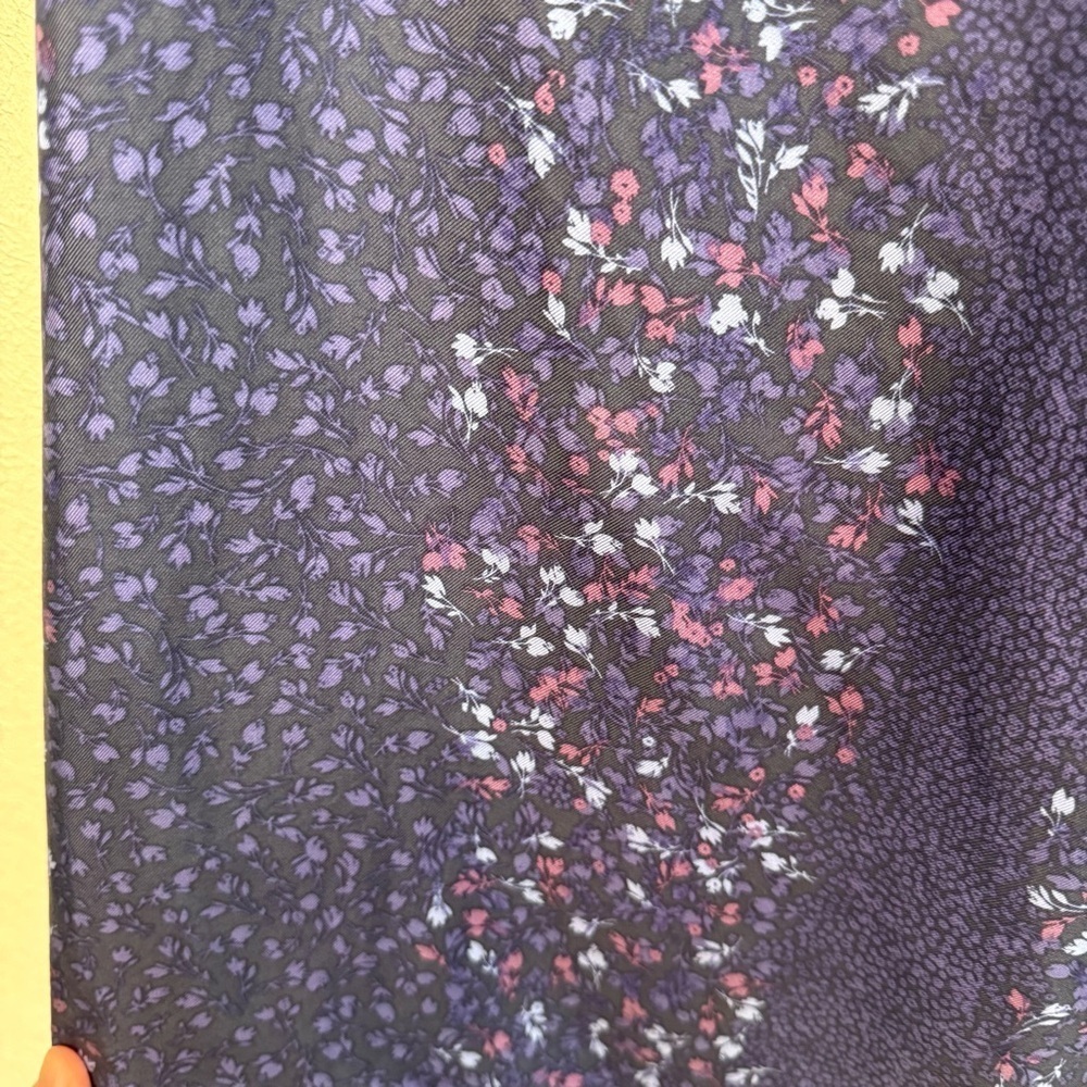 J. Jill Silk Blue Marin Floral Sleeveless Blouse Size XS - Picture 3 of 9